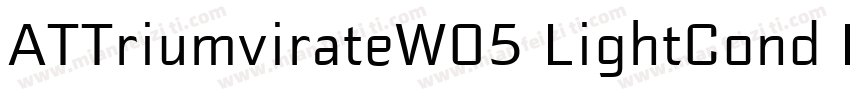 ATTriumvirateW05 LightCond Regular字体转换